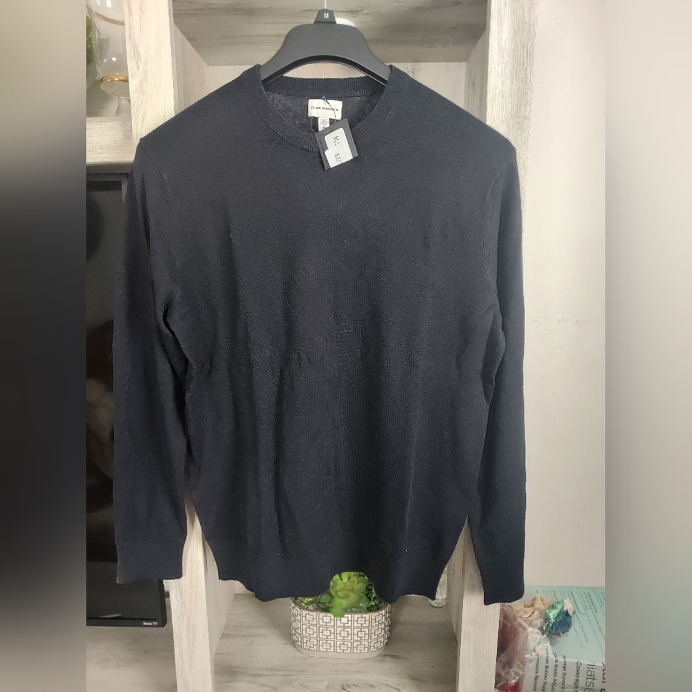 Club Monaco Men's Dark Sweater SZ Small, Pit To Pit 22"